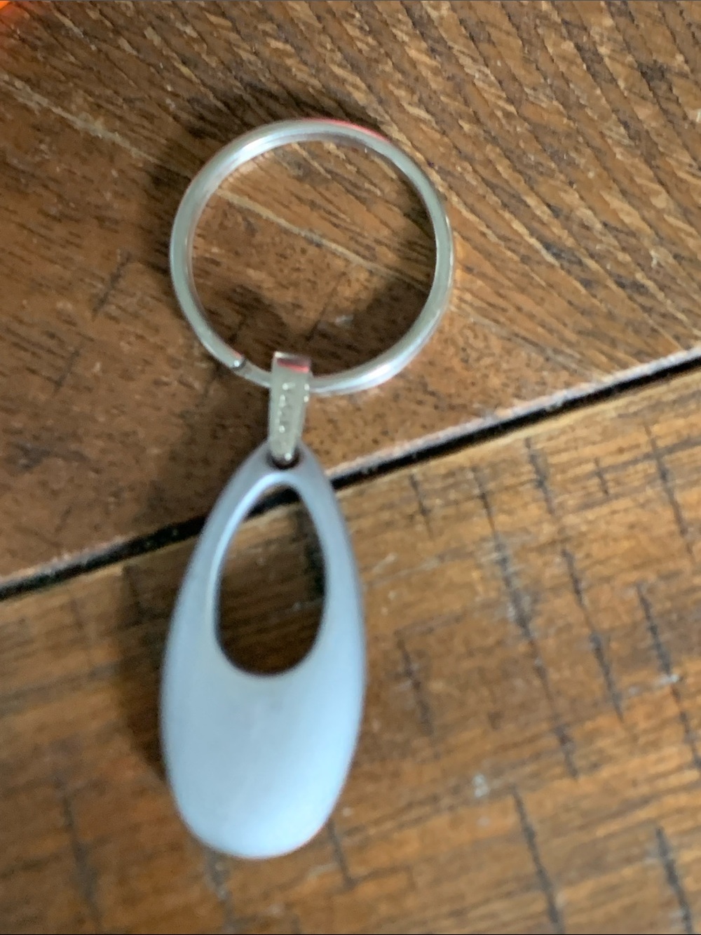 Silver Open-Teardrop Keyring - Women Accessories